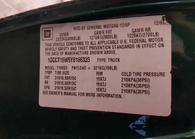 1GCCT19W6Y8186335: 44140051