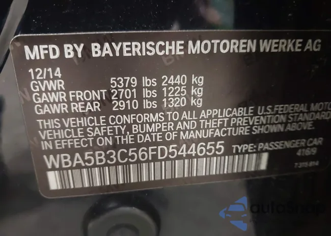 WBA5B3C56FD544655: 44139093