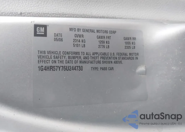 1G4HR57Y76U244730: 44139321