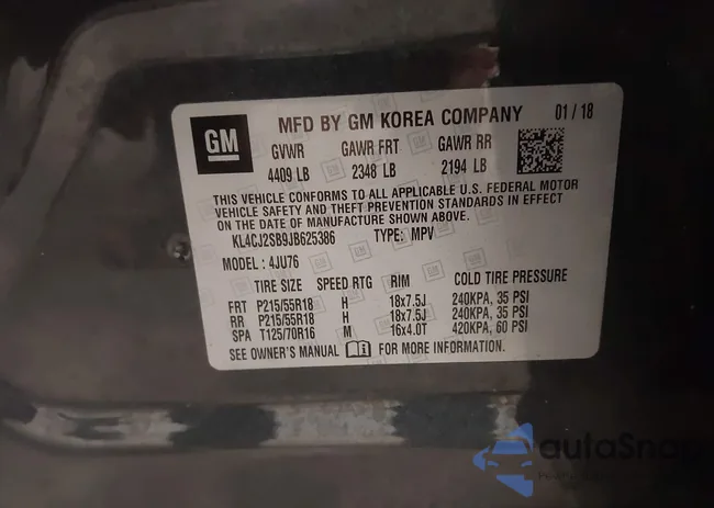 KL4CJ2SB9JB625386: 44140618