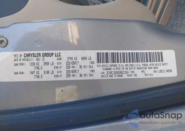 2C4RC1BG0DR621524: 44140622