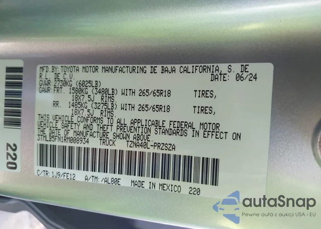 3TMLB5FN1RM008934: 44140662