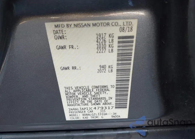 1N4AL3AP1JC479317: 44140755