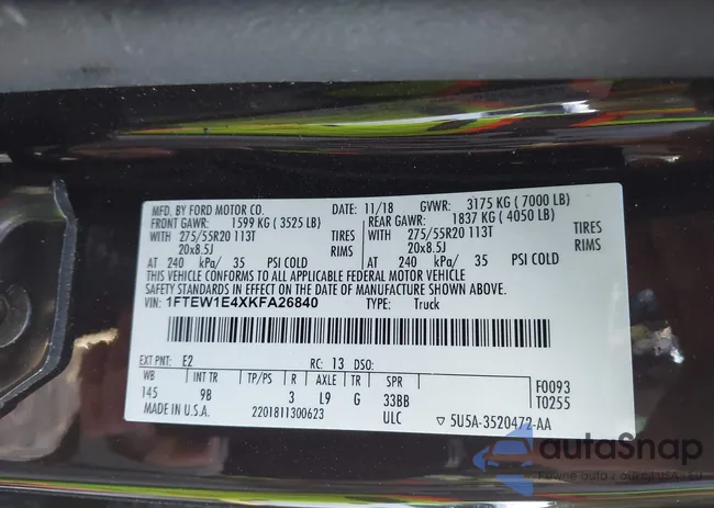 1FTEW1E4XKFA26840: 44140770