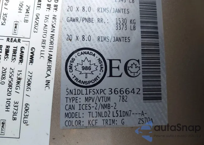 5N1DL1FSXPC366642: 44140918