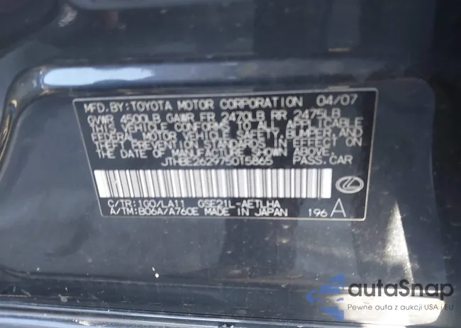 JTHBE262975015865: 44140971