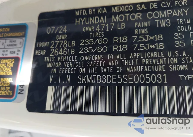 3KMJB3DE5SE005031: 44140998