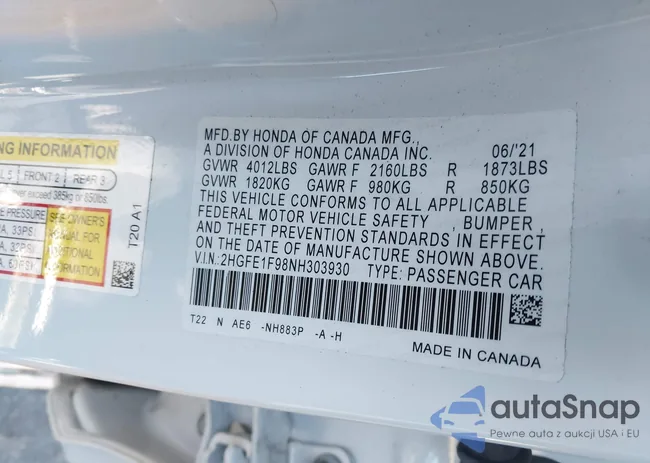 2HGFE1F98NH303930: 44141024