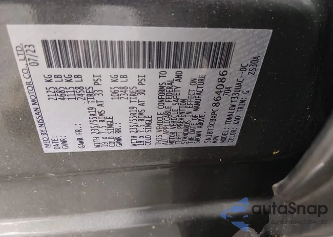 5N1BT3CBXPC864086: 44140074