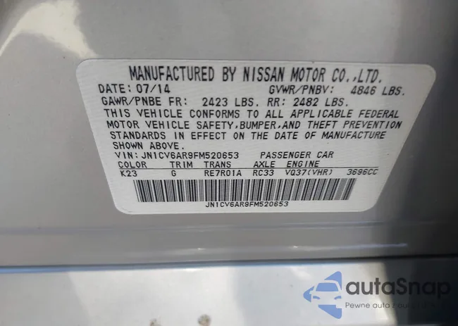 JN1CV6AR9FM520653: 44140252