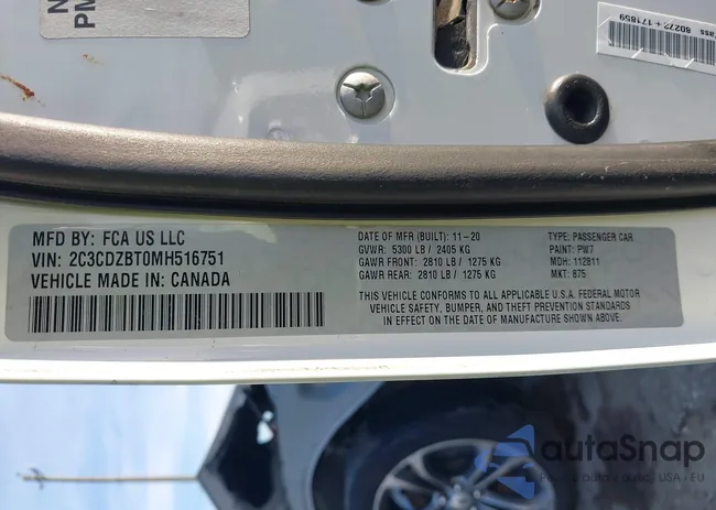 2C3CDZBT0MH516751: 44140297