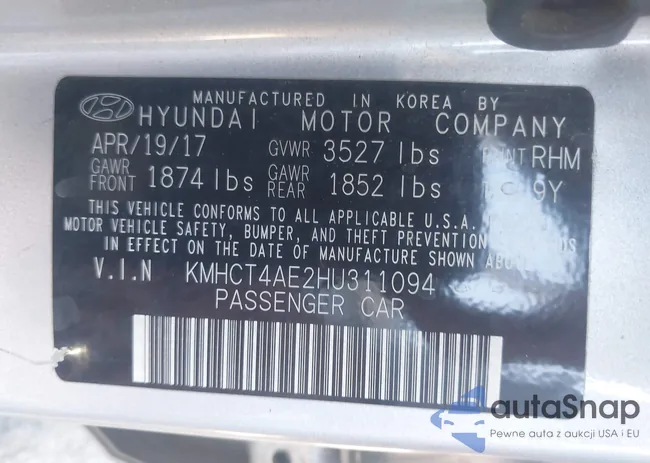 KMHCT4AE2HU311094: 44140385