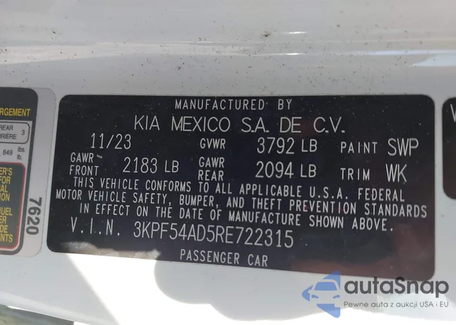 3KPF54AD5RE722315: 44140409