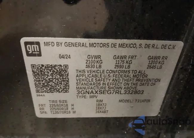 3GNAXSEG7RL332803: 44141633