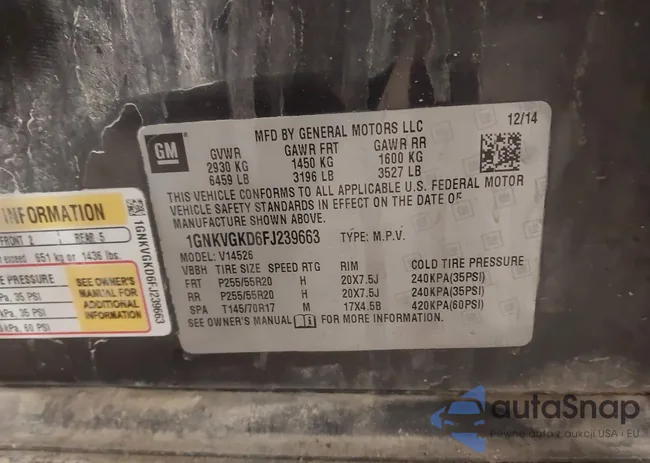 1GNKVGKD6FJ239663: 44141878