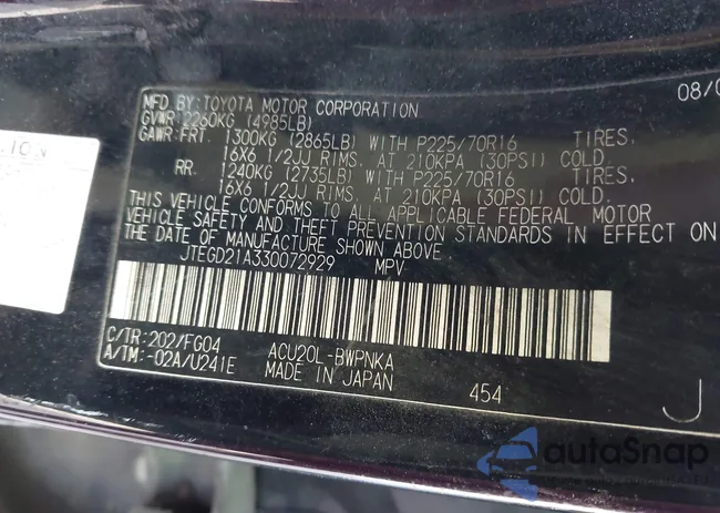 JTEGD21A330072929: 44142004