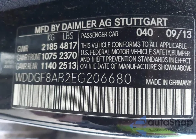 WDDGF8AB2EG206680: 44142033