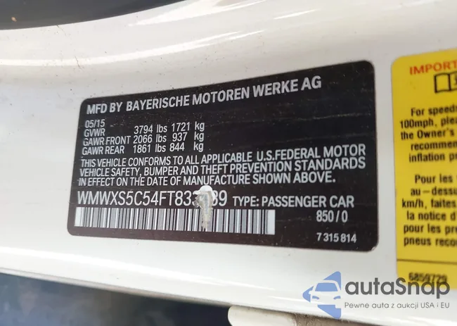 WMWXS5C54FT833589: 44141285