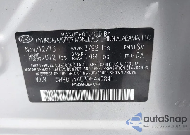 5NPDH4AE3DH449841: 44141314