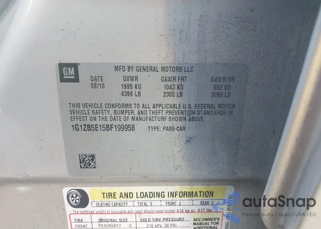 1G1ZB5E15BF199958: 44142573