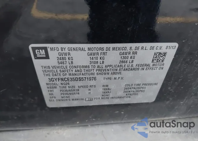 3GYFNCE35DS571976: 44142595