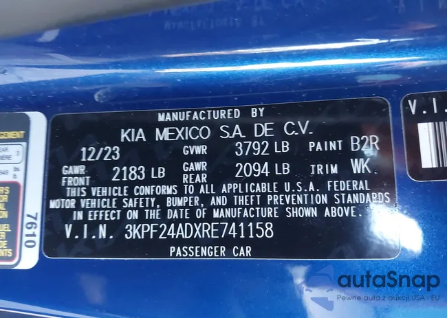 3KPF24ADXRE741158: 44142651