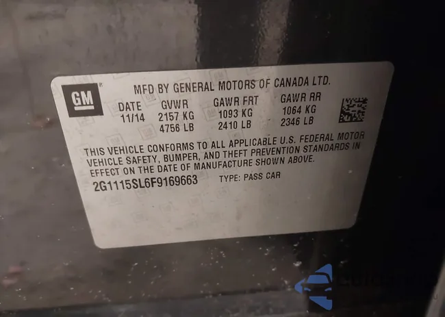 2G1115SL6F9169663: 44142696