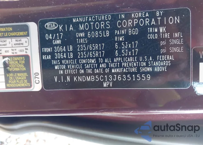 KNDMB5C13J6351559: 44142712