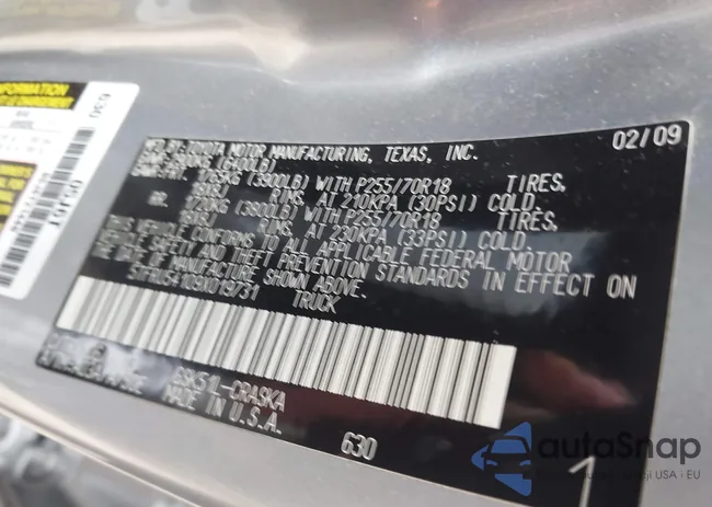 5TFRU54109X019731: 44142733