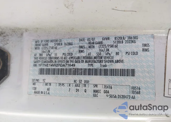 1FTNE14W27DA71649: 44142739