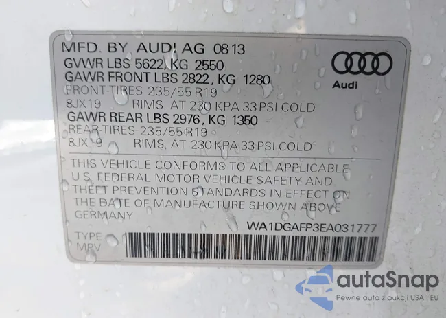 WA1DGAFP3EA031777: 44142782