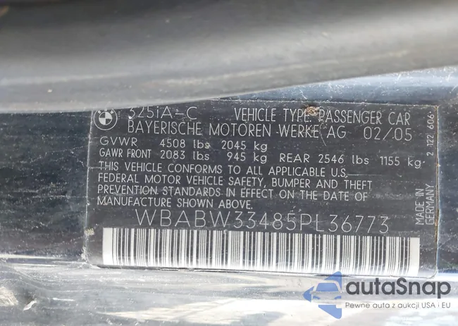 WBABW33485PL36773: 44142813