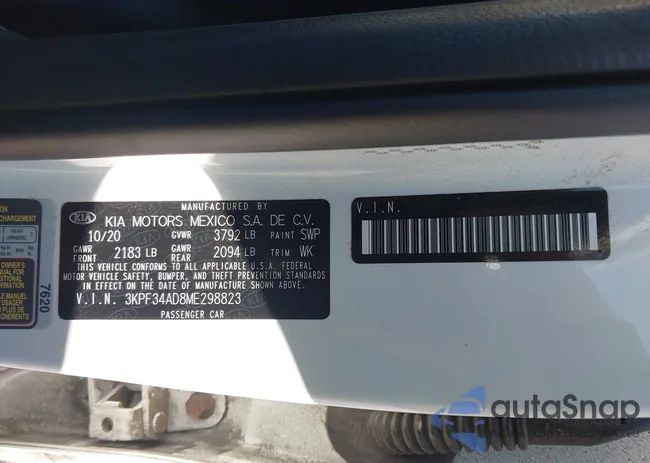 3KPF34AD8ME298823: 44142858