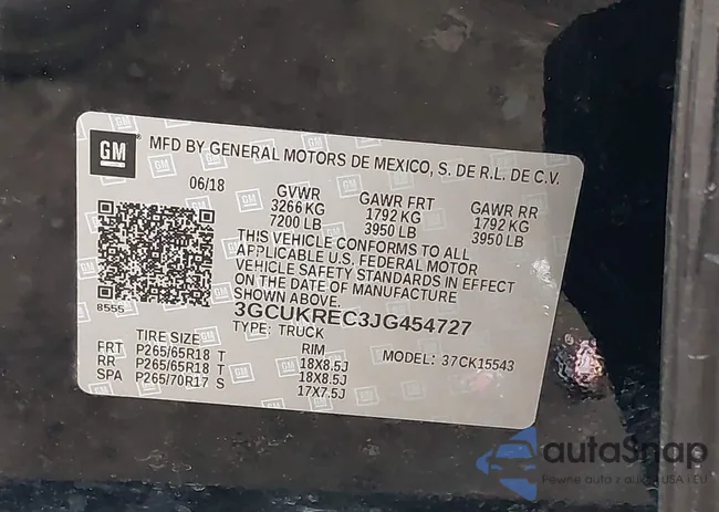 3GCUKREC3JG454727: 44142869