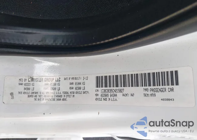 1C3BCBEB5CN215827: 44142891