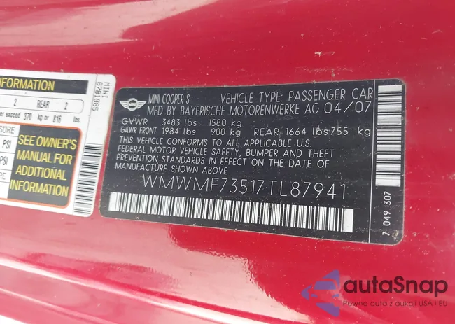 WMWMF73517TL87941: 44142892