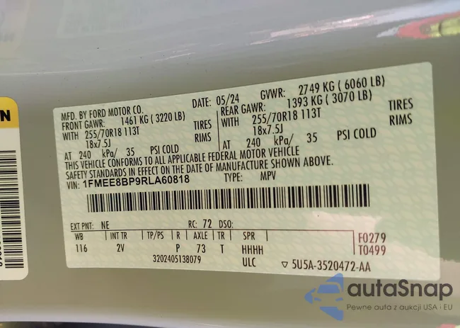 1FMEE8BP9RLA60818: 44142971