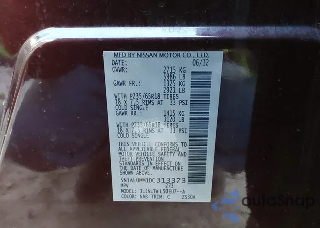 5N1AL0MM1DC313373: 44142980