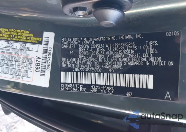 5TDZA22C85S299538: 44143012