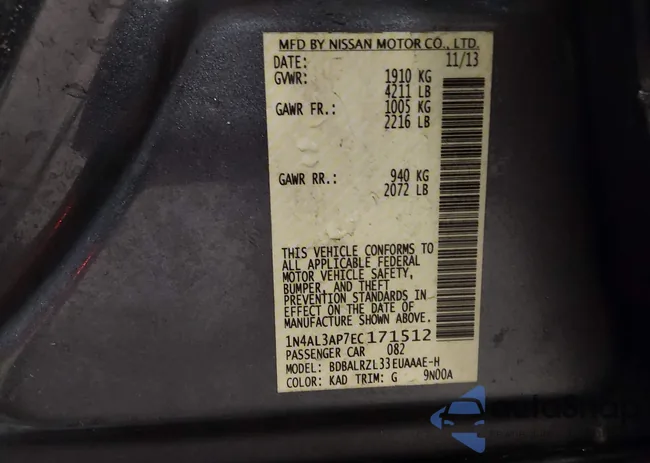 1N4AL3AP7EC171512: 44142165