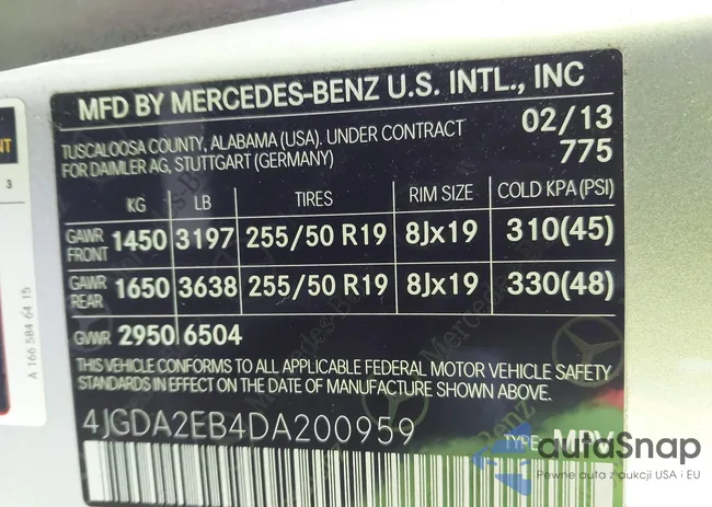 4JGDA2EB4DA200959: 44142393