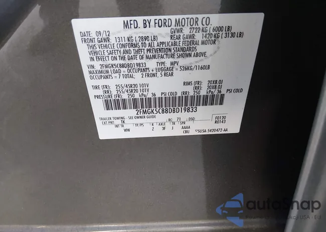 2FMGK5C88DBD19833: 44142436