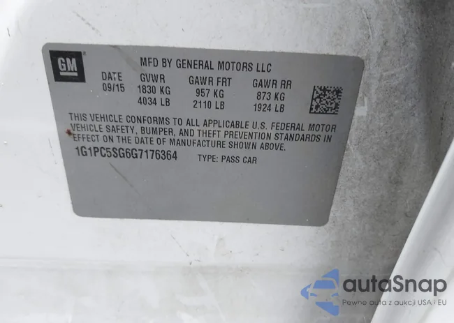 1G1PC5SG6G7176364: 44143602