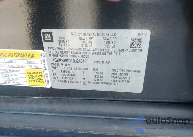 1GKKRPKD1DJ246180: 44143612