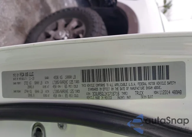 3C6UR5GL2KG716716: 44143619