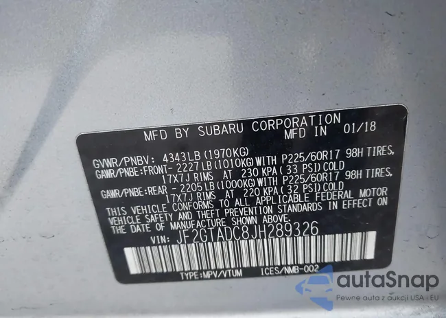 JF2GTADC8JH289326: 44143625