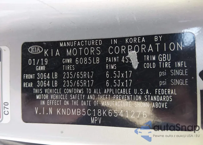 KNDMB5C18K6541276: 44143641