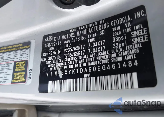 5XYKTDA60EG461484: 44143685