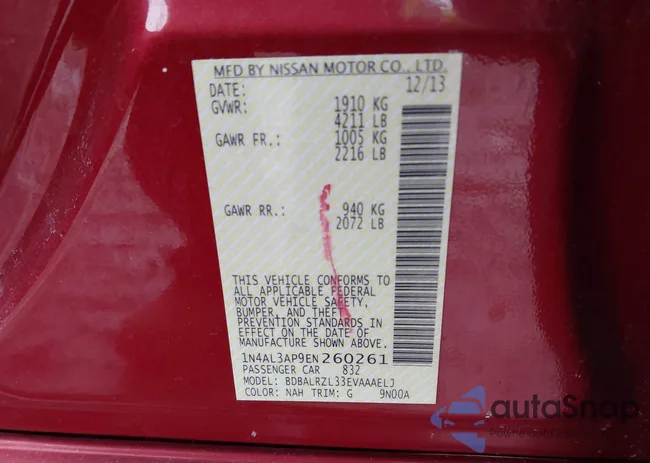 1N4AL3AP9EN260261: 44143776