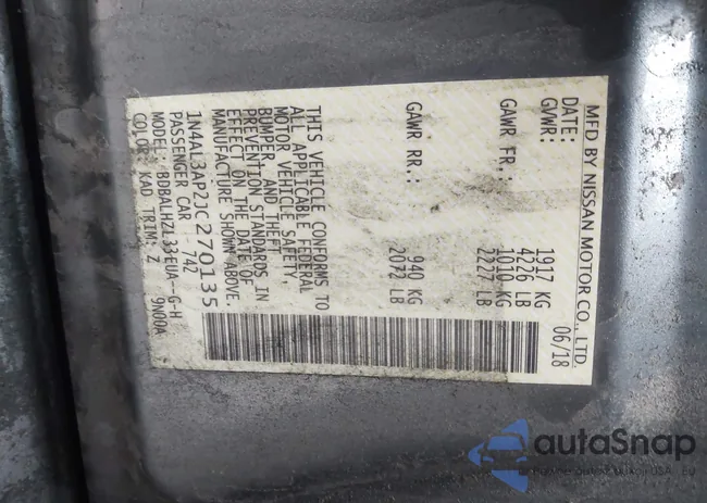 1N4AL3AP2JC270135: 44143888